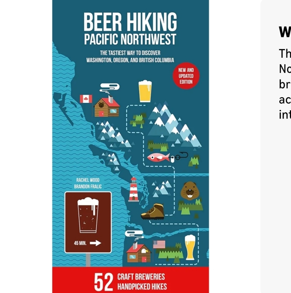 ✨ 4/$15 Beer Hiking Pacific Northwest Book